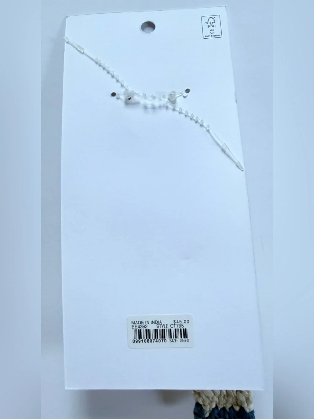 NWT J Crew Crochet Fish Bag Charm